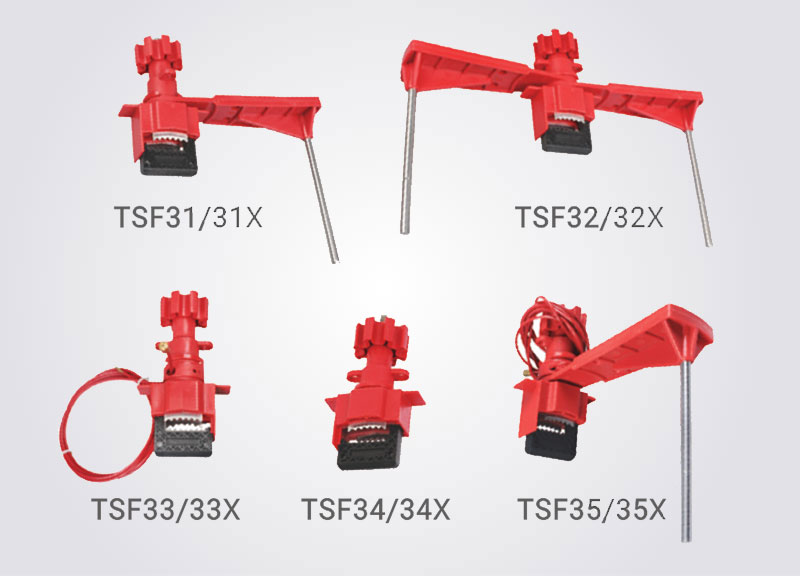 TSF31/31X/32/32X/33/33X/34/34X/35/35X Universal valve lockout