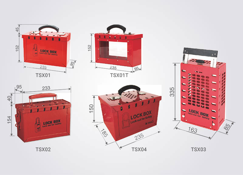 TSX01/01T/02/03/04 Portable Steel Safety Lockout Box