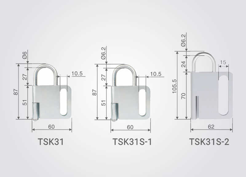 TSK31/TSK31S-1/TSK31S-2 Butterfly lockout Hasp