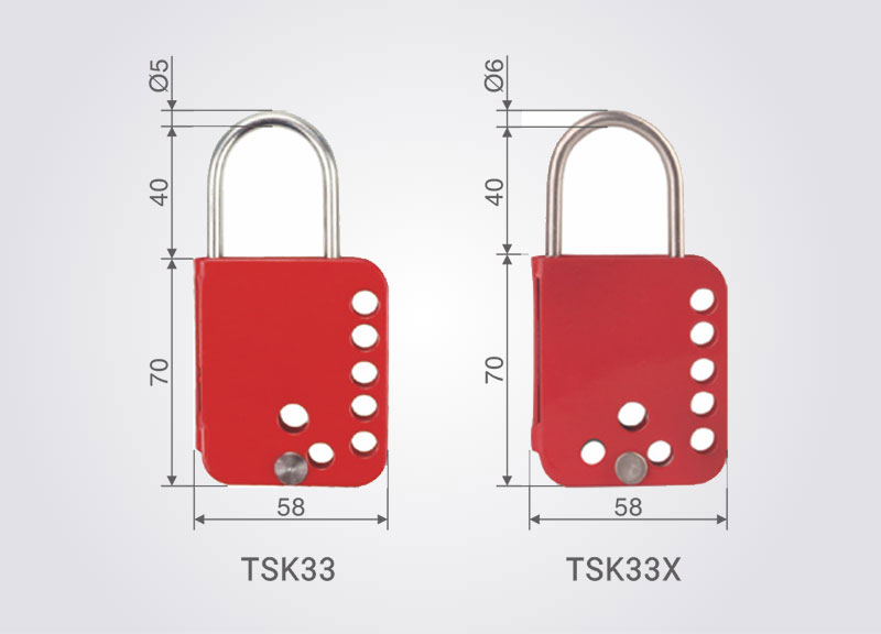 TSK33/TSK33X Stainless steel butterfly lockout hasp